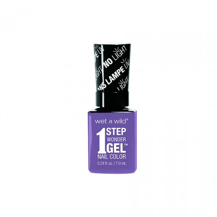 Wet N Wild 1 Step Wonder Gel Nail Color E728 Lavender Out LoudIt has a high glossy finish and dries quicklyIt stays put for up to 2 weeksGives your nails a beautiful lookIt is easy to use. | Veela Beauty Wet N Wild 1 Step Wonder Gel Nail Color E728 Lavender Out