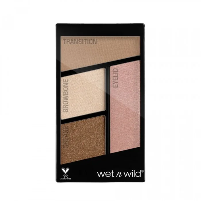 Wet N Wild Color Icon Eyeshadow Quads E340 Walking On EggshellsIt has a silky soft feelIt has a long-wearing effect that lasts all day longPerfect for everyday useIt is distinguished by its intense colourIt gives yo | Veela Beauty Wet N Wild Color Icon Eyeshadow Quads E340 Walking On