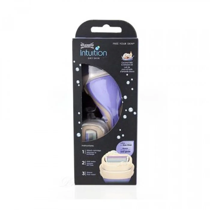 Wilkinson Sword Intuition For Dry Skin With Coconut & Almond Oil ماكينة حلاقة انتيتيون للبشرة