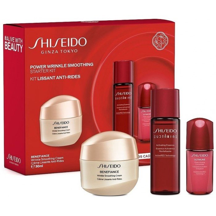Shiseido set Shiseido Benefiance Power (Wrinkle Smoothing cream30ml + essence 30ml + conc 10ml) Shiseido set Shiseido Benefiance Power (Wrinkle Smoothing cream30ml + essence 30ml + conc 10ml)