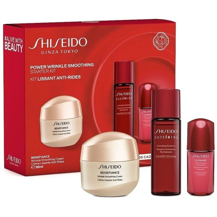Shiseido set Shiseido Benefiance Power (Wrinkle Smoothing cream30ml + essence 30ml + conc 10ml) Shiseido set Shiseido Benefiance Power (Wrinkle Smoothing cream30ml + essence 30ml + conc 10ml)