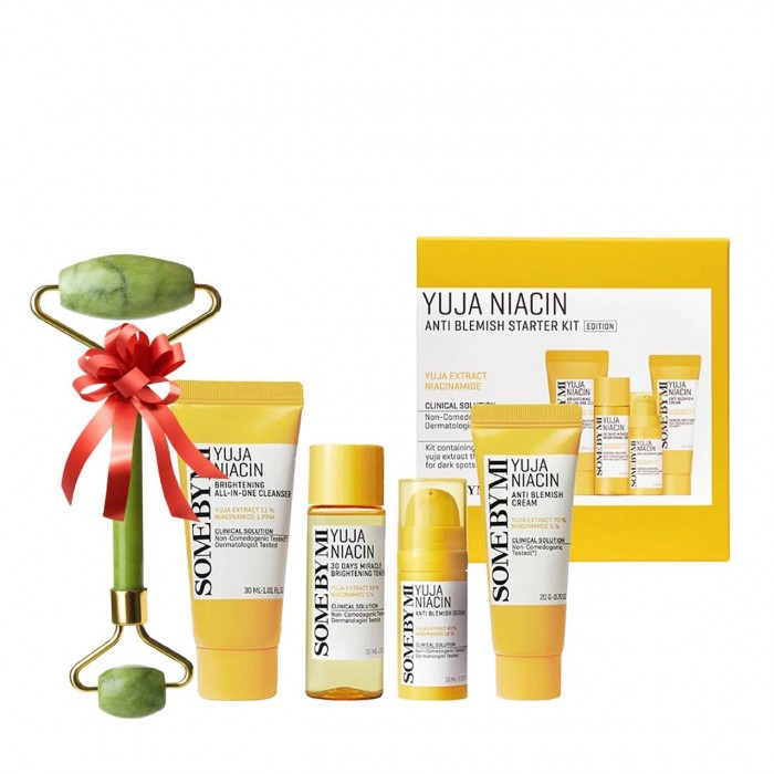 Some By Mi Yuja Niacin Anti Blemish Starter Kit (4Pcs)+ Gift