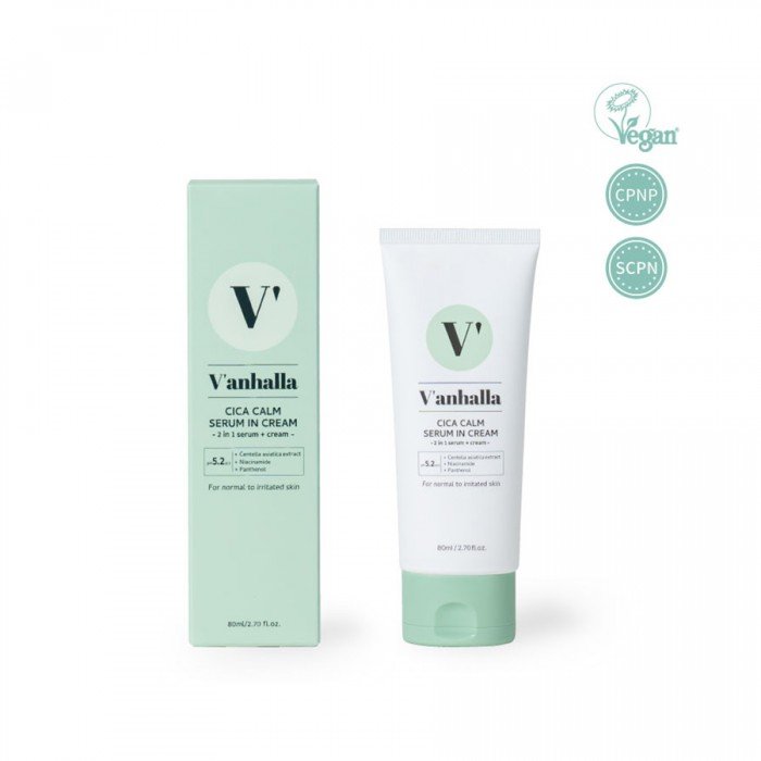 فانهالا سيسا كالم سيروم ان كريم 80مل الوصف: Vanhalla Cica Calm Serum in Cream هو منتج