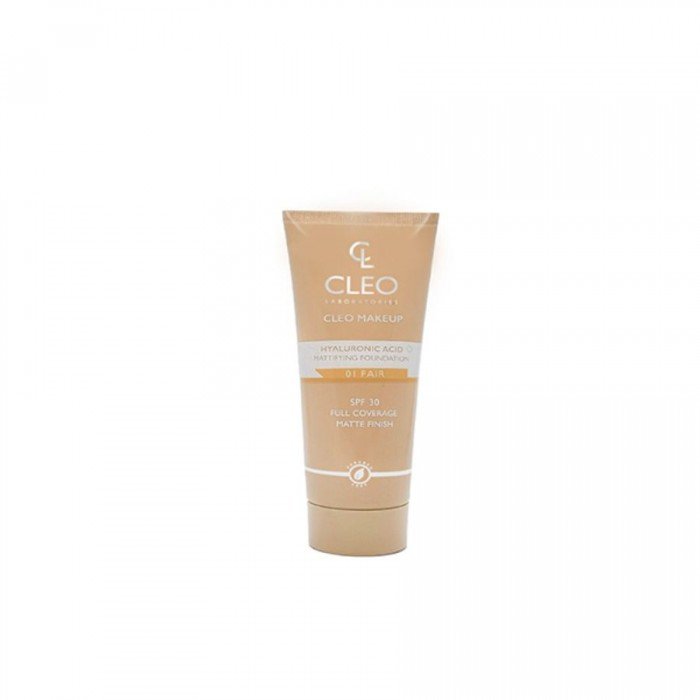 Cleo Makeup Hyaluronic Acid Foundation -Beige - 30ml Cleo Foundation with Hyaluronic Acid is designed to provide excellent