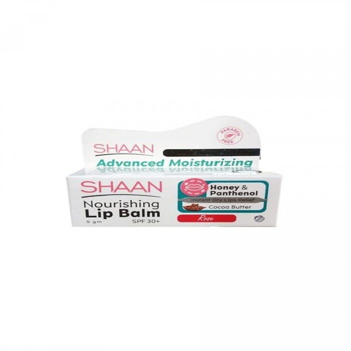 Shaan Nourishing lip balm Rose spf30 5g