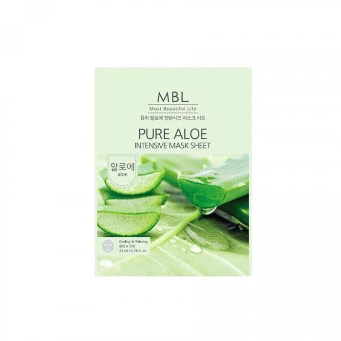 MBL Pure Aloe Intensive Mask Sheet MBL Pure Aloe Intensive Mask Sheet is a skincare product designed to provide deep hydration