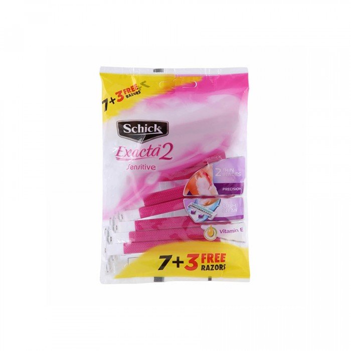 مجموعة شفرات حلاقة Schick Exacta2 Sensitive