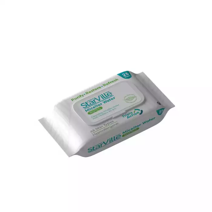 StarVille Micellar Water Wipes 25
Product Overview: Starville Micellar Water Wipes gently and effectively remove makeup and StarVille Micellar Water Wipes 25
Product Overview: Starville Micellar Water Wipes gently and effectively remove makeup and