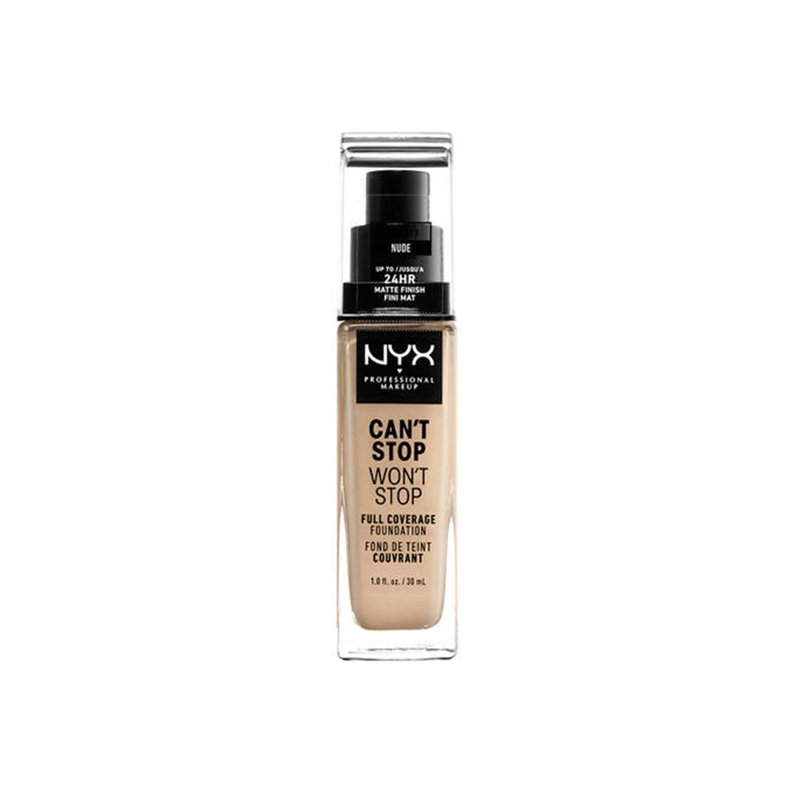 Nyx Can'T Stop Won'T Stop Full Coverage Foundation 30Ml Light